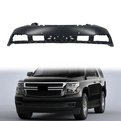 For Chevy Tahoe 2015-2020 Black Primered Front Bumper GM1000974 W/ Sensor Holes