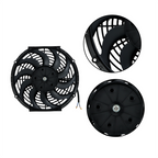 2× 12" Electric Radiator Cooling Slim Fans Push Pull Mount Black For Universal