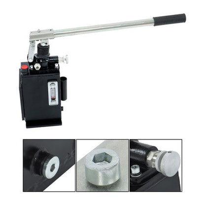 1.5 Cid 3 Qts Hydraulic Piston Hand Pump Single-Acting With Release Knob