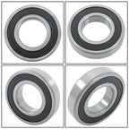 4Pcs 6208-2RS Bearings 40×80×18mm Double Rubber Seals Deep Groove Ball Bearing