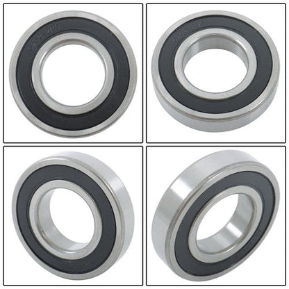 4Pcs 6208-2RS Bearings 40×80×18mm Double Rubber Seals Deep Groove Ball Bearing