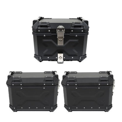 Motorcycle 36L Side Case Hard Saddlebag Aluminum & 45L Top Case Tail Box Luggage