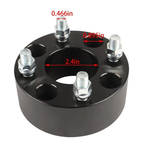 New Wheel Spacers Hub Bore 62mm Thread Size 1/2"x20  4Pcs 2" 4x101.6mm US