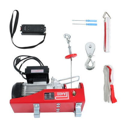 110V 880lbs Automatic Lift Electric Hoist with 328ft Wireless Remote Control