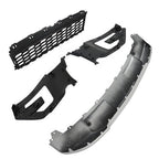 Compatible For 2016-2017 Ford Explorer Front Grille+Fog Light Frame*2+Skid Plate
