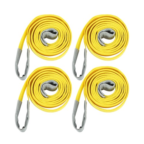 4Pack 10ft × 2in Lift Sling Straps Heavy Duty Lifting Slings Web Sling 14000lbs
