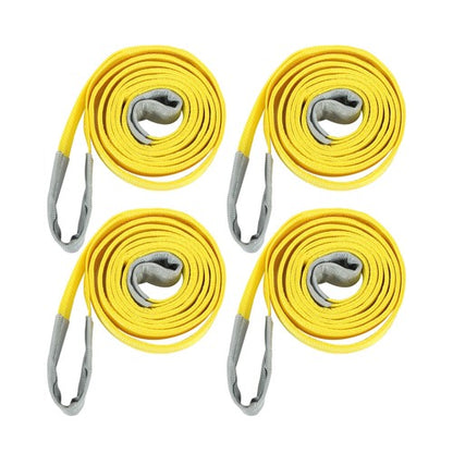 4Pack 10ft × 2in Lift Sling Straps Heavy Duty Lifting Slings Web Sling 14000lbs
