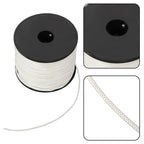 1/8 inch White Dacron Polyester Rope - 500 Foot Spool | Solid Braid