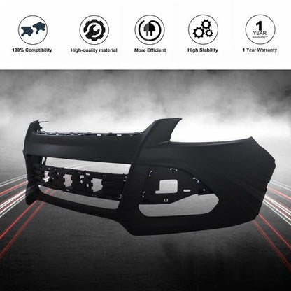 Front Bumper Cover Fascia Fit For 2013-2016 Ford Escape Black Plastic