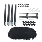 33x12x10 FT Softball Baseball Batting Cage Net With Shock-absorbing Rope & Rod