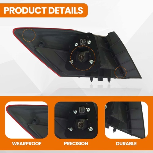 Outer Tail Light Right Side for 2013-2015 for Honda Accord Sedan EX LX Sport