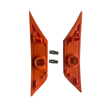 Front Fender Side Marker Light Set RH LH with LED Bulbs for HONDA CIVIC 16 21