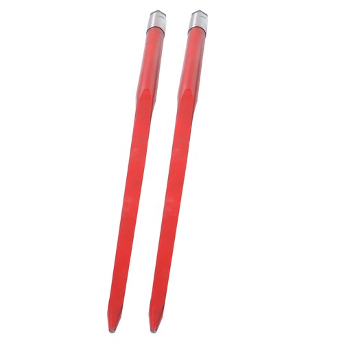 Hay Bale Spear 49" 4500 lbs Capacity Spike Fork for Tractors Loaders 2Pcs