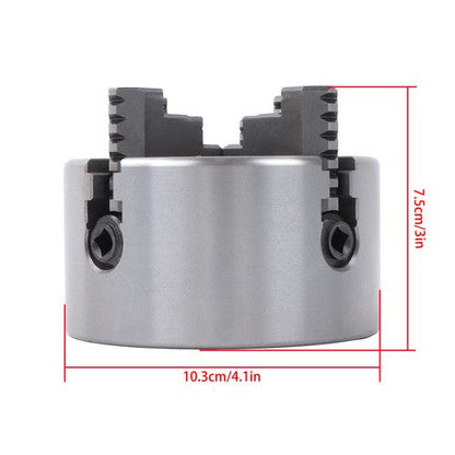 K72-100 4Inch 4-Jaw Metal Lathe Chuck Independent Reversible Jaws Key Handle New