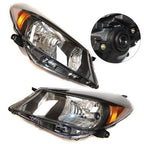 For 2012-2014 Toyota Yaris Hatchback Pair Halogen Headlights Lamp Left & Right