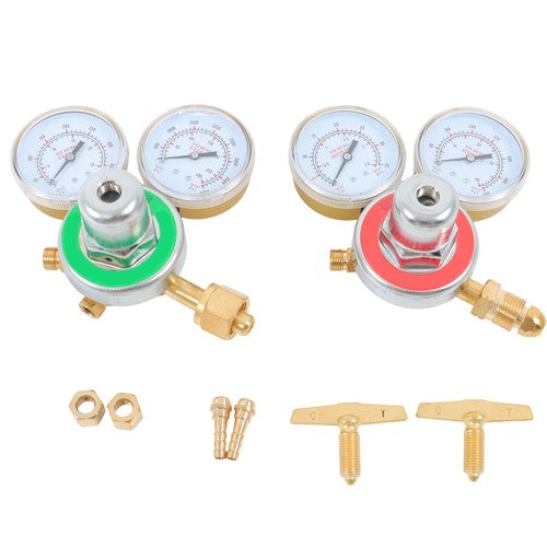 Brass Oxygen Regulator CGA540 + Acetylene Regulator CGA-200 Fit For Victor