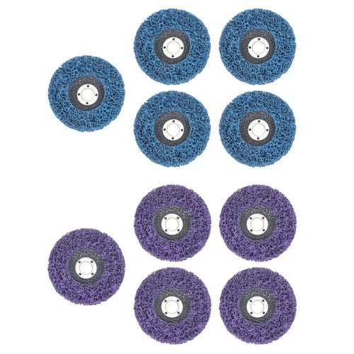 (5 pieces each in purple and blue) 10 Pack of 4' x 5/8' Diamond Discs