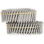 15 Degree Wire Coil 1-1/4 ×.09 Ring Shank Stainless Steel Siding Nails 1200Pcs