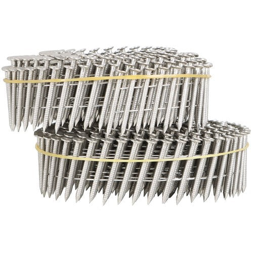15 Degree Wire Coil 1-1/4 ×.09 Ring Shank Stainless Steel Siding Nails 1200Pcs