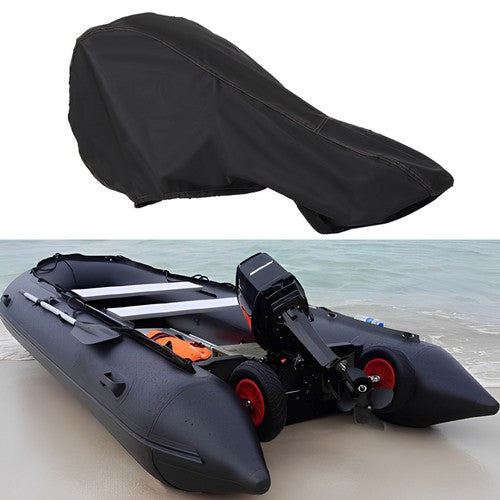 600D Full Waterproof 175-225hp Outboard Engine Covers Black Boat Motor Covers