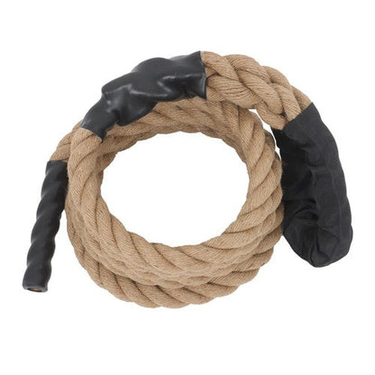 1.5” × 15FT Climbing Rope Gym Fitness Strength Training Exercise Rope Brown