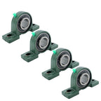 4 Pcs UCP208-24 Pillow Block Bearing Solid Base 1-1/2" Bore Self-Aligning