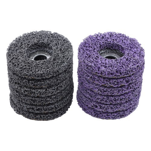 Diamond Grinding Wheel Discs Set (6 Black, 6 Purple) 12 Pack: 4-1/2" x 7/8"