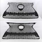 Front Bumper Grille For 2015-2017 Lexus NX200T NX300H F Sport Grill Chrome Black