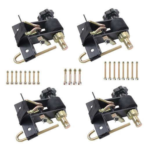 Ladder Rack Ratchet Tie Downs*4 Steel Black 500lbs 1.5in*7.5ft 1.4in Square Tube