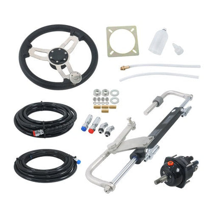 NEW 90HP Hydraulic Outboard Steering Kit With 20ft High Strength Nylon Hose