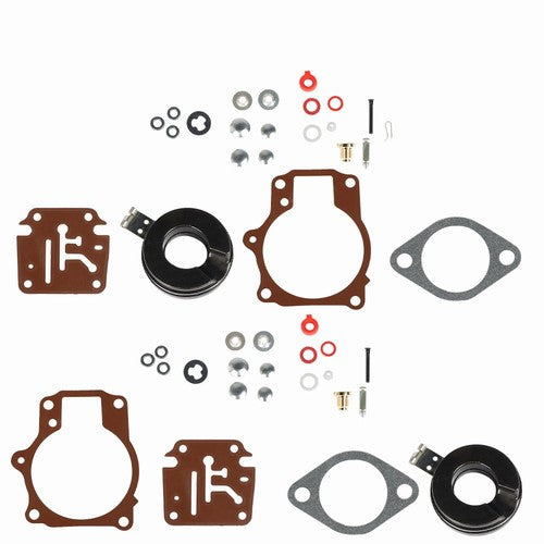 US 2Pcs Carburetor Carb Rebuild Kit w Float Fit For Johnson Evinrude 50 55 60 HP