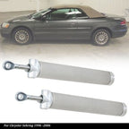 Silver 2x Convertible Top Hydraulic Cylinder fit for Chrysler Sebring 1996 -2006