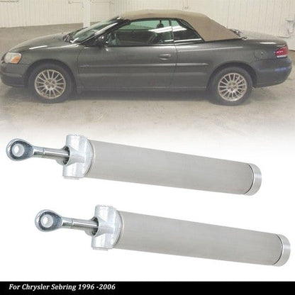 Silver 2x Convertible Top Hydraulic Cylinder fit for Chrysler Sebring 1996 -2006