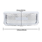 Compatible For GMC Sierra 1500 2014-2015 Chrome Front Bumper Center Mesh Grille