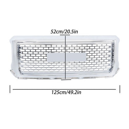 Compatible For GMC Sierra 1500 2014-2015 Chrome Front Bumper Center Mesh Grille