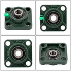 4pcs UCF202-10 Pillow Block Bearing 5/8" Bore 4-Bolt Self-Aligning Solid Base