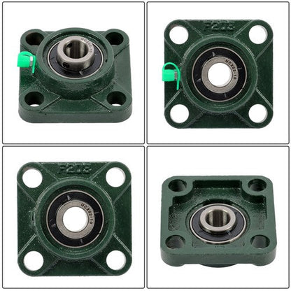 4pcs UCF202-10 Pillow Block Bearing 5/8" Bore 4-Bolt Self-Aligning Solid Base