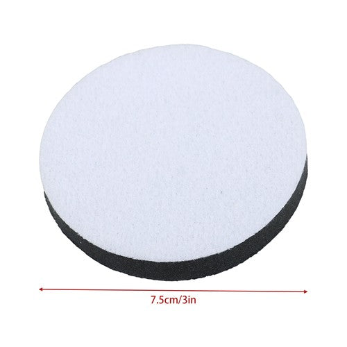 10 Pcs 3" Soft Foam Interface Sponge Pad for Random Orbital Sander - Hook & Loop