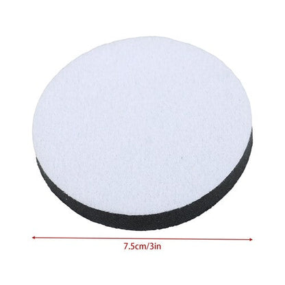 10 Pcs 3" Soft Foam Interface Sponge Pad for Random Orbital Sander - Hook & Loop
