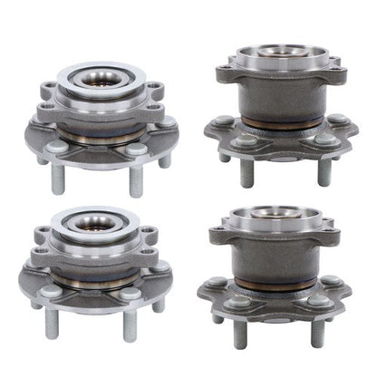 For Nissan Rogue 2008-2013 AWD Front & Rear LH & RH 2.5L L4 4× Wheel Hub Bearing