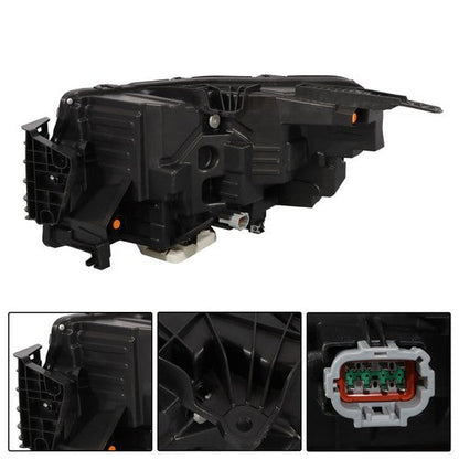Clear Full LED Passenger Black For Nissan Frontier 2022-2024 Headlight Headlamp