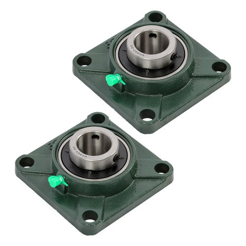 2 Pack UCF207-20 Flange Pillow Block Bearing, 1-1/4 inch Bore, Self-Alignment