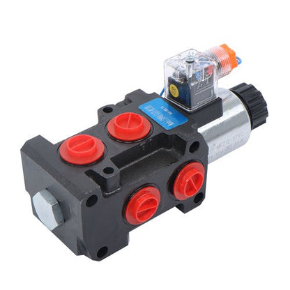 13GPM Hydraulic Adjustable Variable Flow Control Valve 6 Port 12V DC