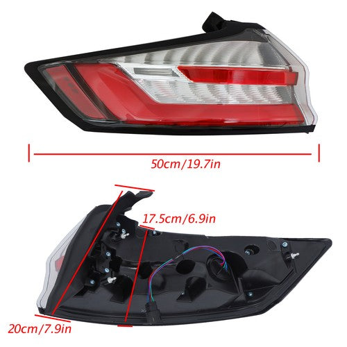 LH/Driver Side Rear LED Outer Lamp Tail Light For Ford Edge 2019-2023 Red Lens