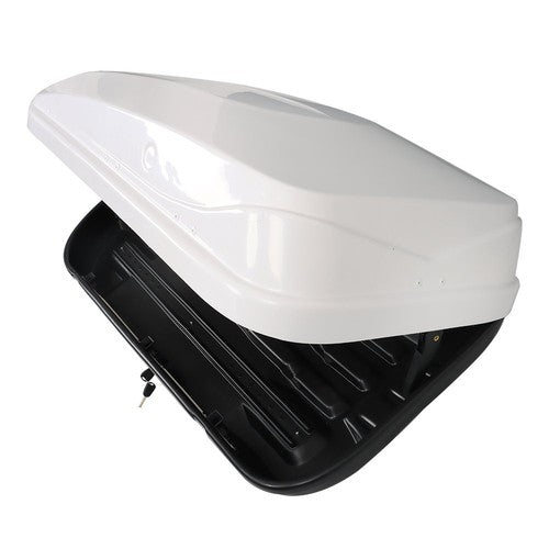 New 14 ft³ ABS Car Roof Top Box Cargo Luggage Carrier 2 Locks Toolless Install