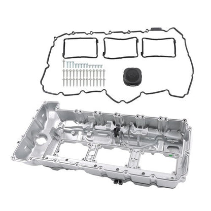 For BMW 135i 335i 535i 640i 740i X3 X5 N55 Aluminum Valve Cover w/ Gasket & Cap