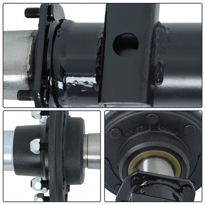 For 7000lbs 7k TK Trailer Axle 8 lug-6.5" 89" HF 74" Spring Center New