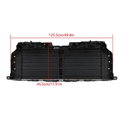ML3Z-8475-A For 21-22 Ford F-150 Radiator Upper+Lower Grille Shutter W/O Motor