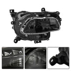 Pair For 2014-2018 Jeep Cherokee Headlight Replacement HID/Xenon Clear Lens L+R