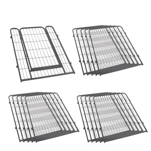 16 Panels 40 x 27 inch Dog Playpen Crate Fence Pet PlayPen Exercise Cage